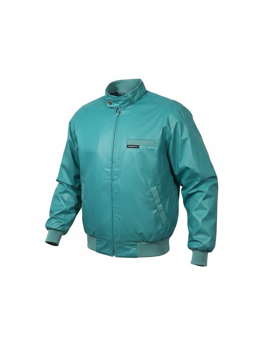 Members Only Europe Craft Cafe Racer Bomber Jacket Teal Mens Size 40